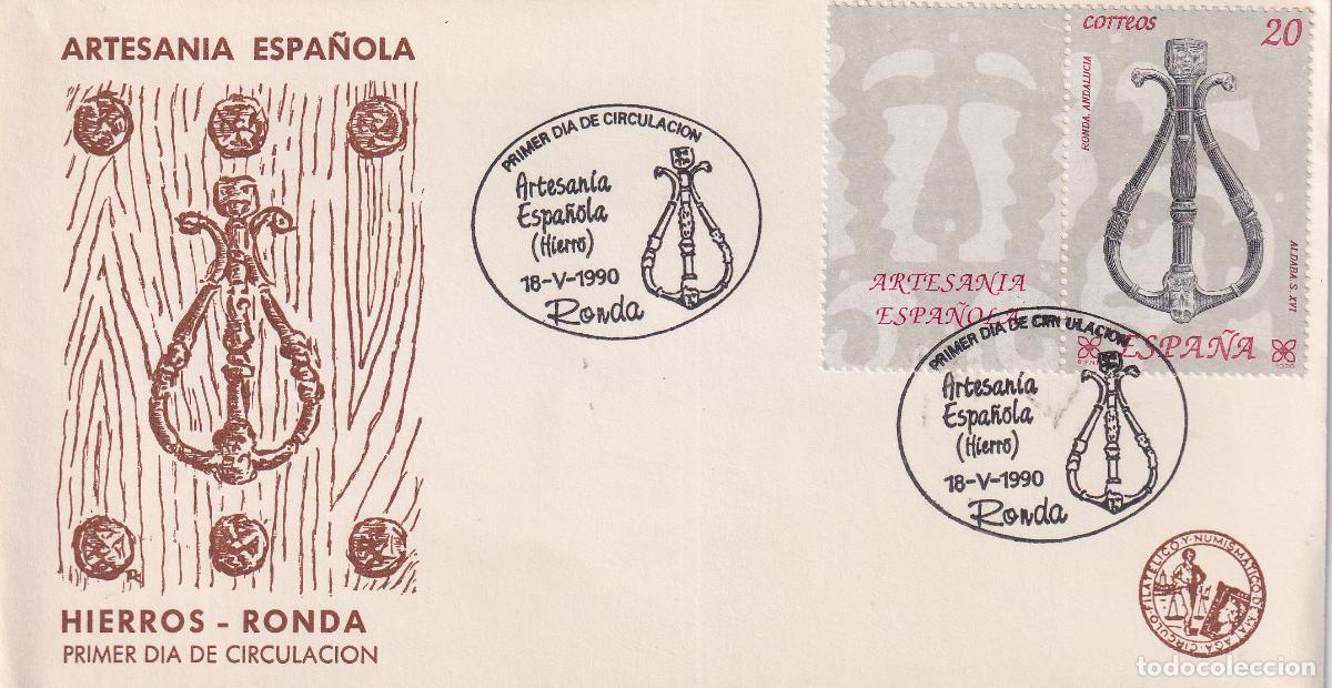 Sellos: S.P.D.C. ARTESANIA ESPA&Ntilde;OLA (HIERRO) &ndash; RONDA 18-V-1990