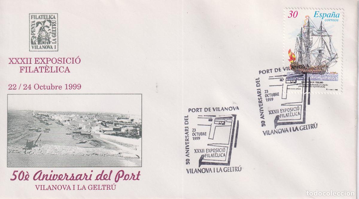 Sellos: S.P.D.C. XXXII EXPOSICI&Oacute; FILAT&Eacute;LICA &ndash; 50&egrave; ANIVERSARI DEL PORT &ndash; VILANOVA I LA GELTRU 22&middot;24 OCTUBRE 1