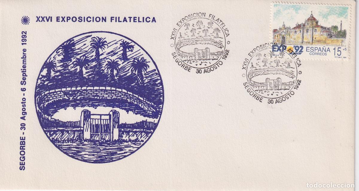 Sellos: S.P.D.C. XXVI EXPOSICI&Oacute;N FILAT&Eacute;LICA &ndash; SEGORBE 30 AGOSTO&middot;6 SEPTIEMBRE 1992