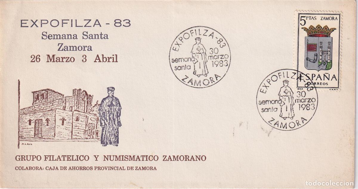 Sellos: S.P.D.C. EXPOFILZA&middot;83 &ndash; SEMANA SANTA &ndash; ZAMORA 26 MARZO 3 ABRIL 1983