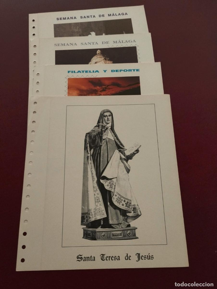 Sellos: 4 DOCUMENTOS FILATELICOS CON SELLOS