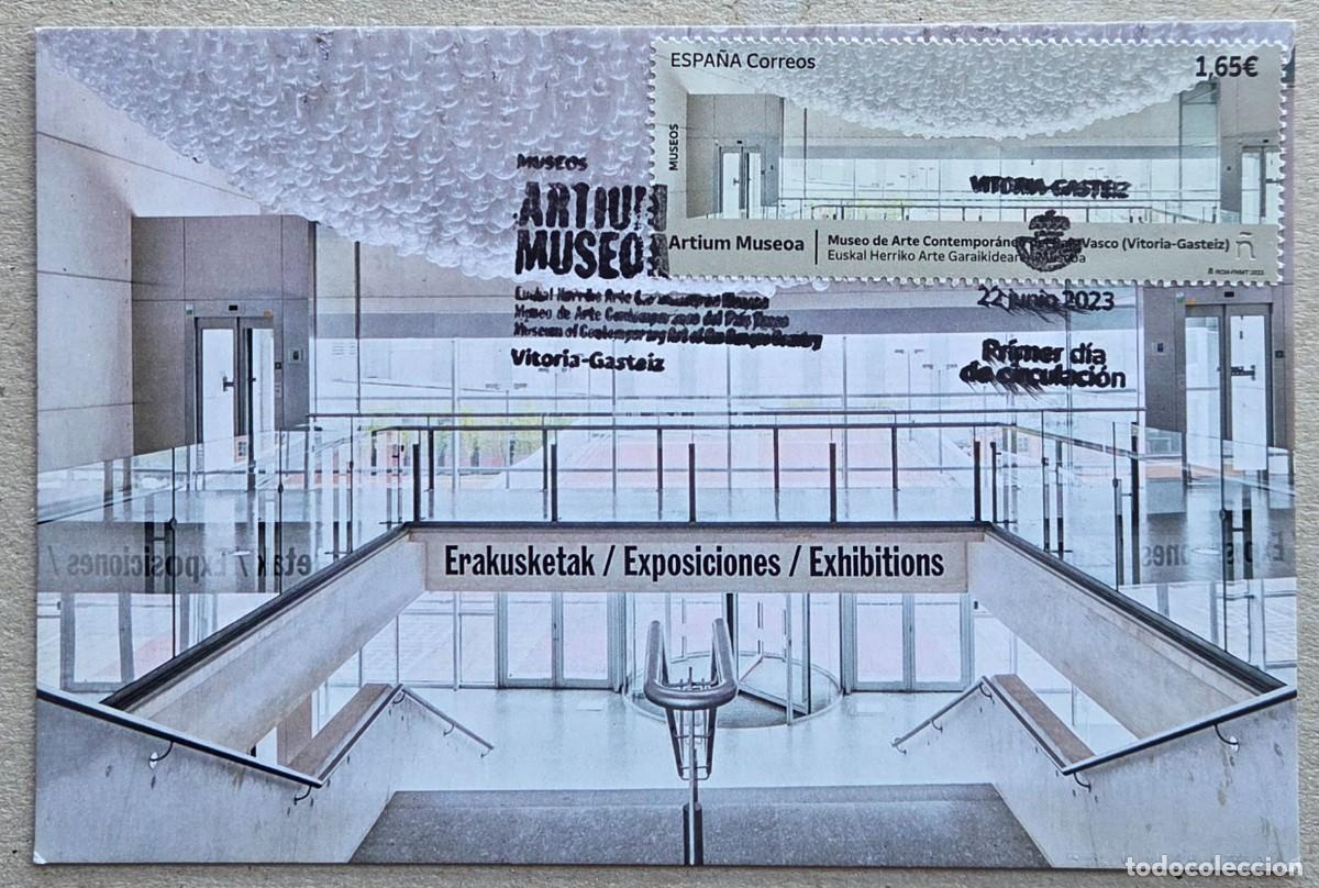 Sellos: 2023. ESPA&Ntilde;A. TARJETA. Artium Museoa, Museo de Arte Contempor&aacute;neo del Pa&iacute;s Vasco. Vitoria.