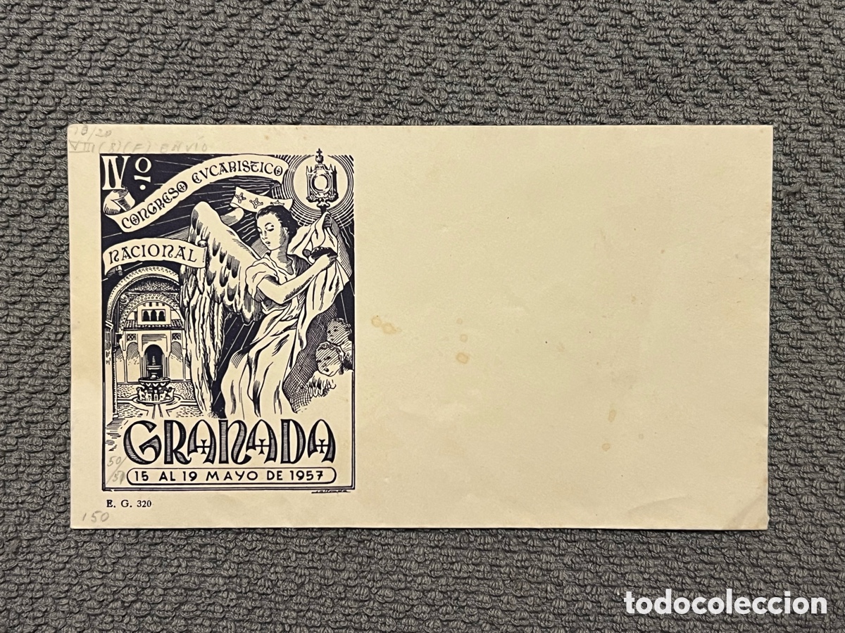 Sellos: IV Congreso Eucar&iacute;stico Nacional celebrado en Granada del 15 al 19 de mayo de 1957