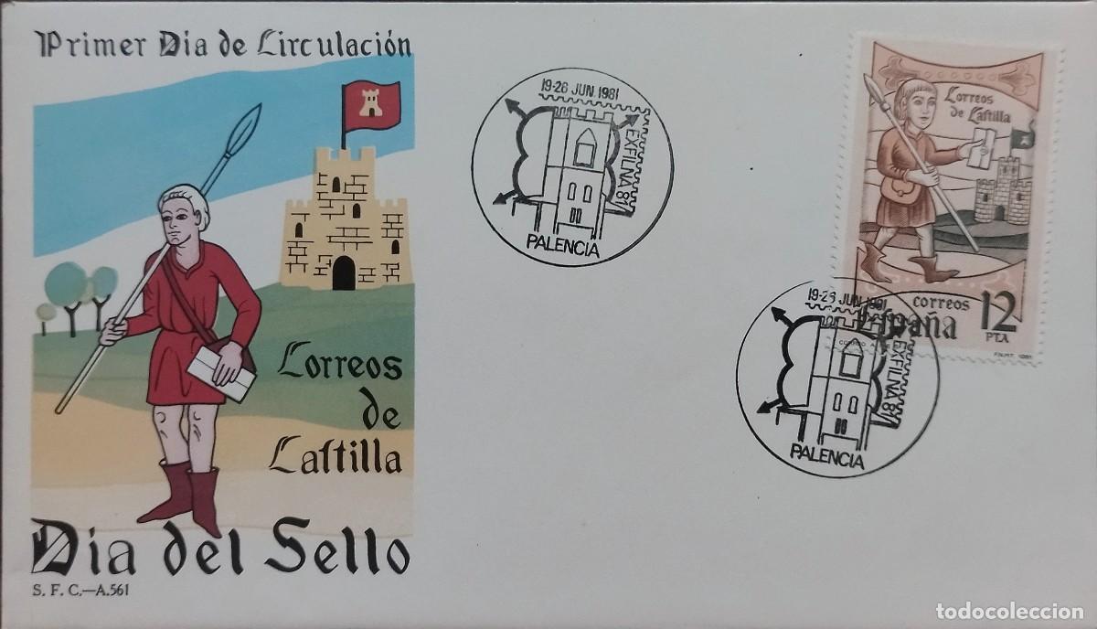 Sellos: ESPA&Ntilde;A 1981 SPD D&Iacute;A DEL SELLO. MATASELLOS PALENCIA.
