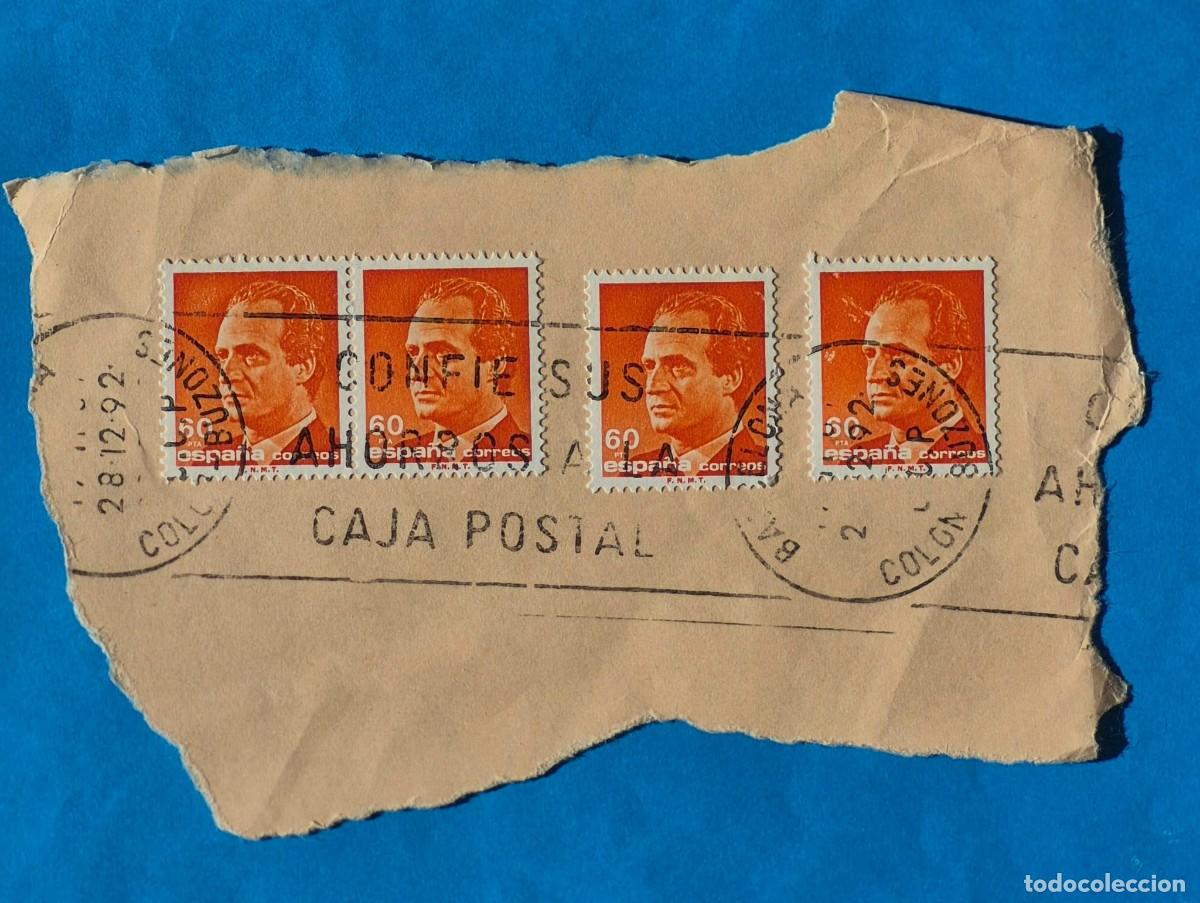 Sellos: MATASELLOS RODILLO-CONFIE SUS AHORROS A LA CAJA POSTAL- BARCELONA 1992
