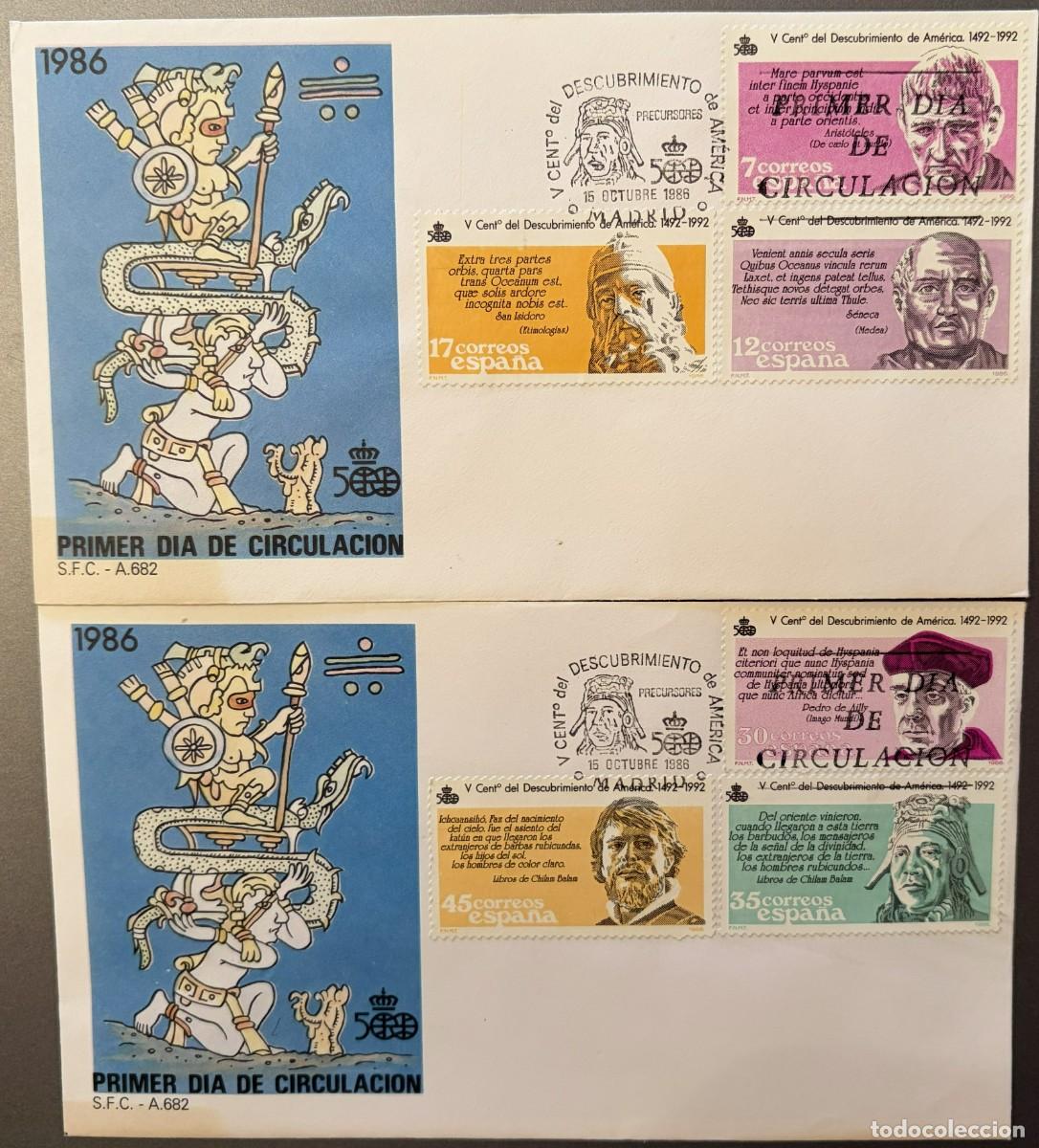 Sellos: SPD2860, SOBRE PRIMER DIA ESPA&Ntilde;A 2860/65. MITAD DE CATALOGO.