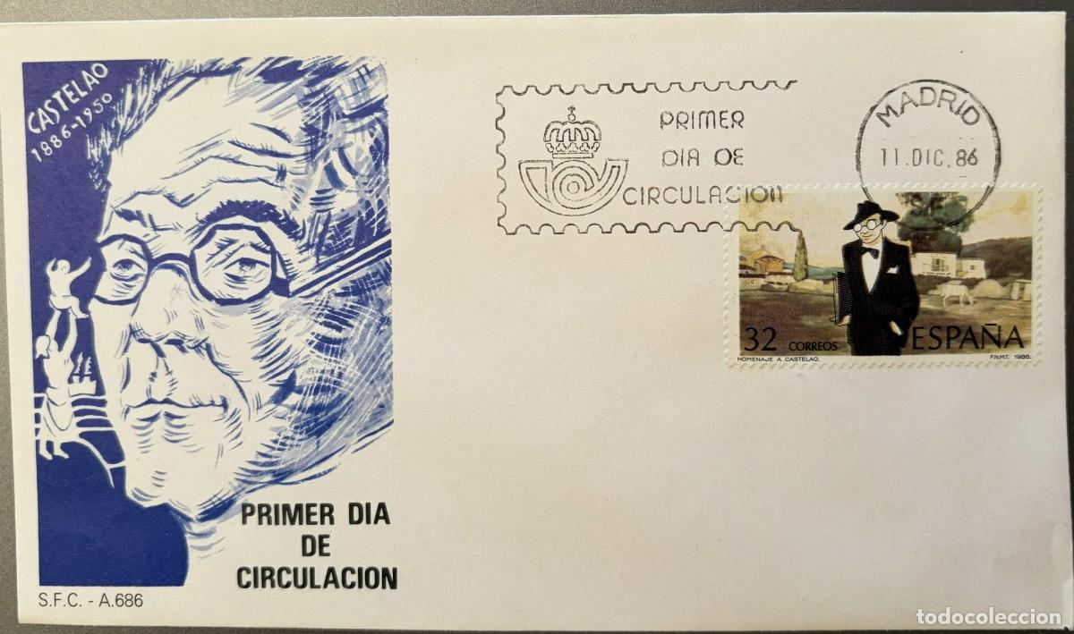 Sellos: SPD2873, SOBRE PRIMER DIA ESPA&Ntilde;A 2873. MITAD DE CATALOGO.