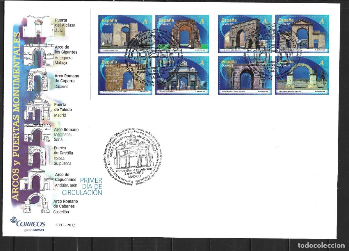 Sellos: ESPA&Ntilde;A SOBRE PRIMER DIA CIRCULACION HOJA BLOQUE EDIFIL NUM. 4763/4770