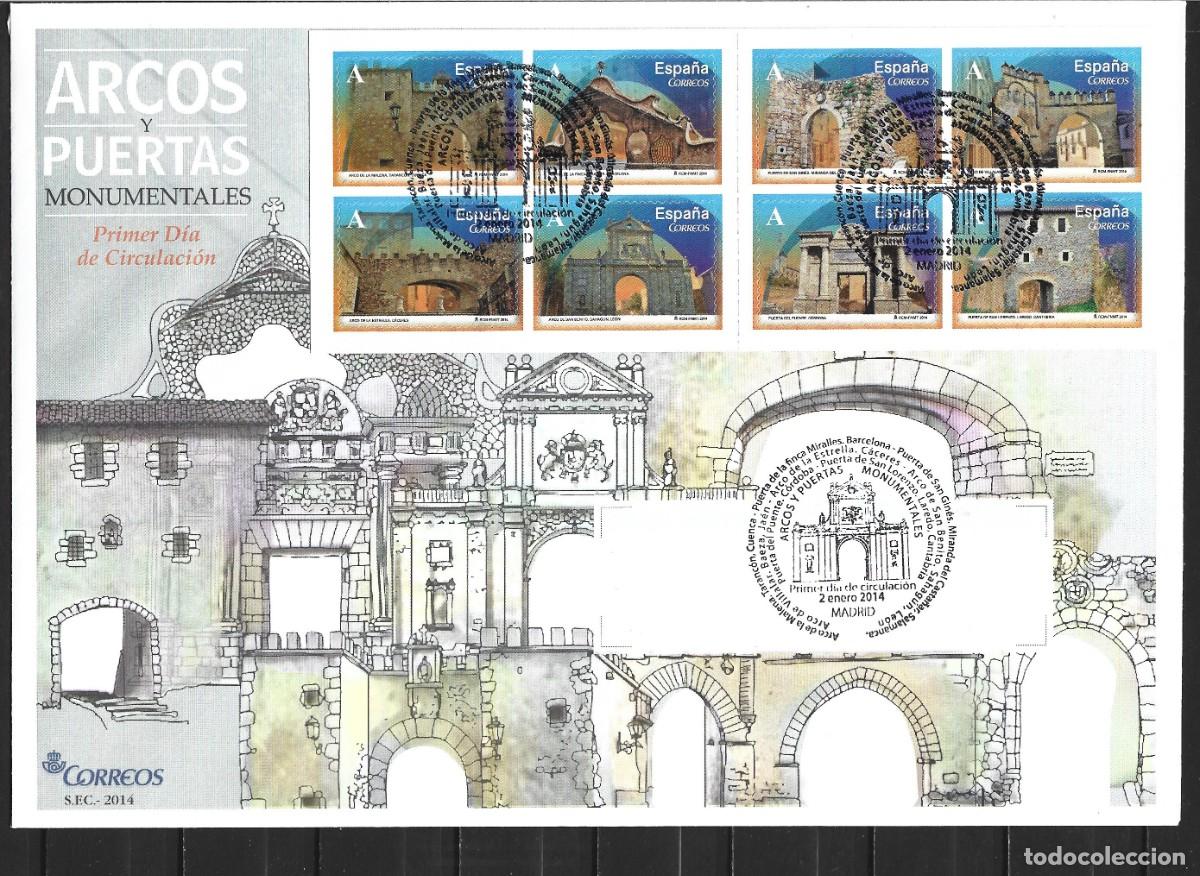 Sellos: ESPA&Ntilde;A SOBRE PRIMER DIA CIRCULACION HOJA BLOQUE EDIFIL NUM. 4838/4845