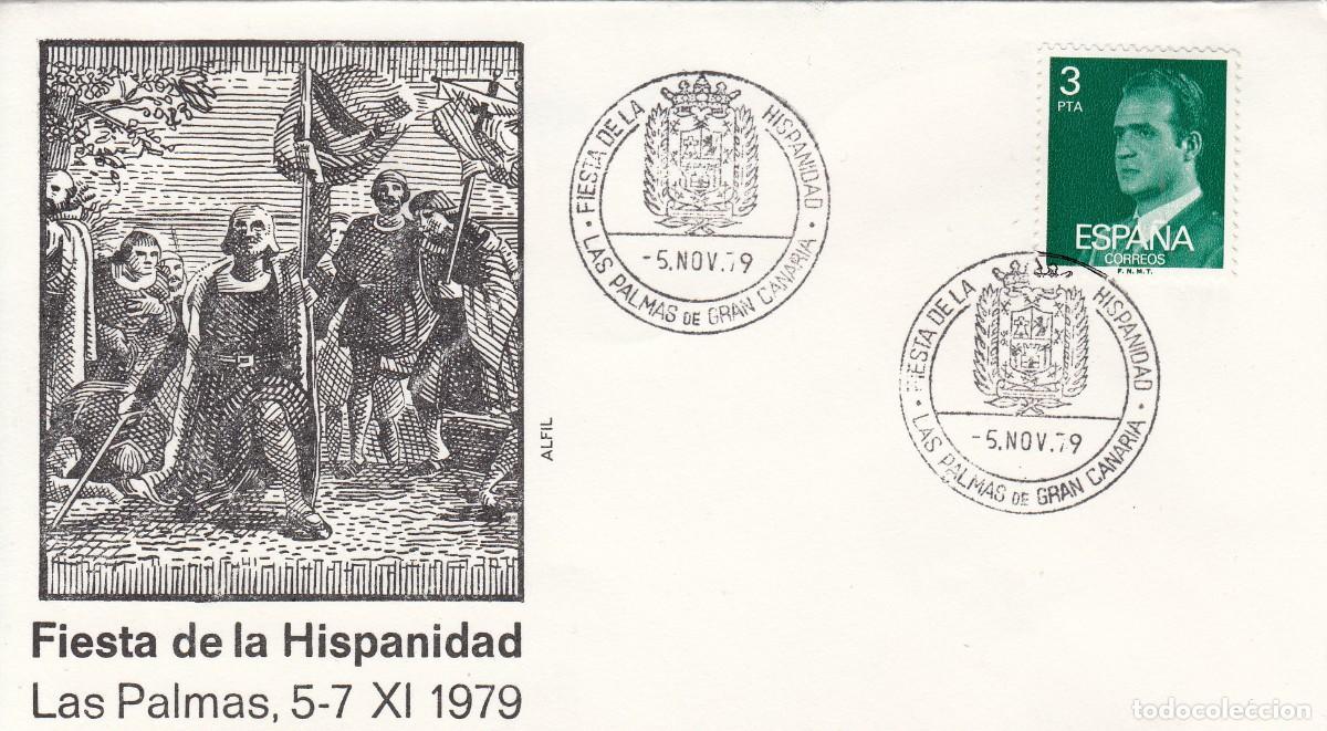 Sellos: MATASELLOS FIESTA DE LA HISPANIDAD - CRISTOBAL COL&Oacute;N - LAS PALMAS DE GRAN CANARIA - 1979