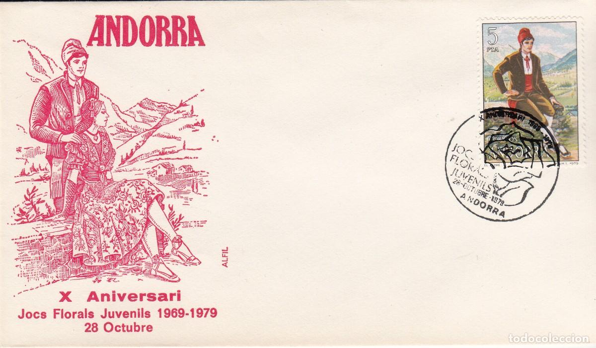 Sellos: ANDORRA - MATASELLOS CONMEMORATIVO DE JOCS FLORALS JUVENILS - 1979
