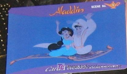 WALT DISNEY SEGA JAPAN ALADDIN TRADING CARD JAPONESA Nº 6
