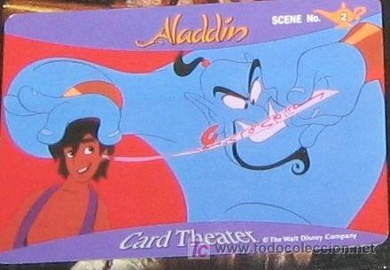 WALT DISNEY SEGA JAPAN ALADDIN TRADING CARD JAPONESA Nº 2
