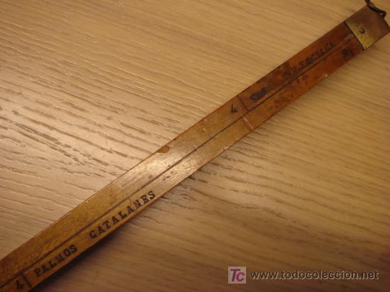 vara de medir antigua en madera noble - Comprar Herramientas Antiguas