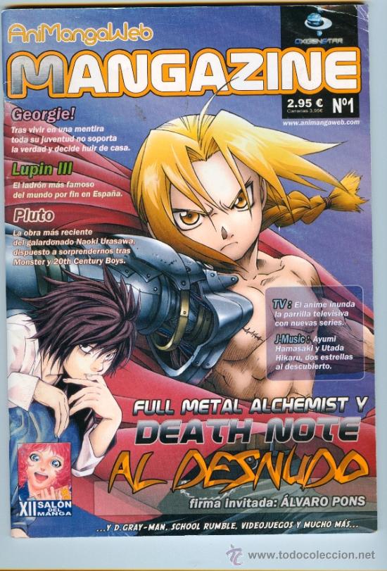 MANGAZINE Nº 1 (2006) - XII SALÓN DEL MANGA, FULL METAL ALCHEMIST y DEATH NOTE AL DESNUDO