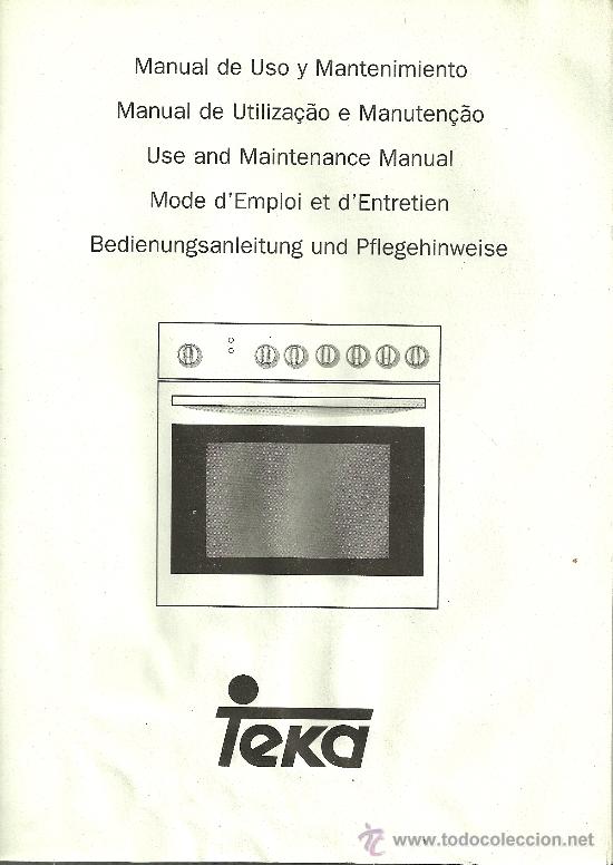 manual de instrucciones horno teka hm 835