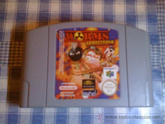 WORMS Armageddon Cartucho para la Nintendo 64 N64 PAL juegos videojuegos salcedus_jvr salcedus