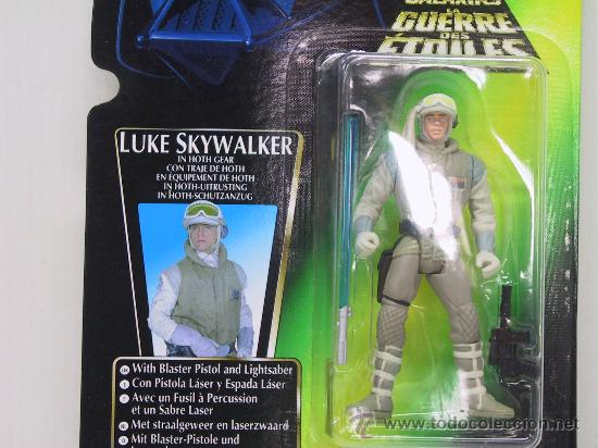 STAR WARS-LUKE SKYWALKER IN HOTH GEAR WITH BLASTER PISTOL AND LIGHTSABER-NUEVO!! - KENNER 1996