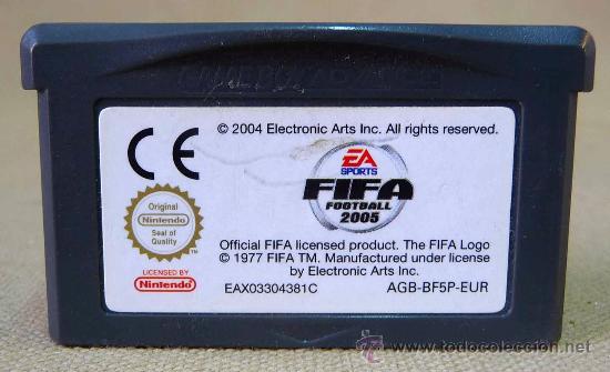 JUEGO, GAME BOY ADVANCE, GAMEBOY, FIFA FOOTBALL 2005, NINTENDO