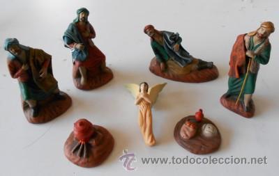 BELEN NACIMIENTO, ANUNCIATA O ANUNCIACIÓN DE BARRO Y LIENZO, ART. DEL BELÉN ALARCÓN