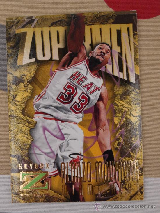 185 ALONZO MOURNING MIAMI HEAT CROMO TRADING CARD NBA SKYBOX Z-FORCE NUEVO