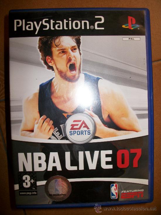 NBA Live 07 . Pal España - PLAYSTATION 2 ó 3 - PS2 PS3 - GASOL - CON MANUAL