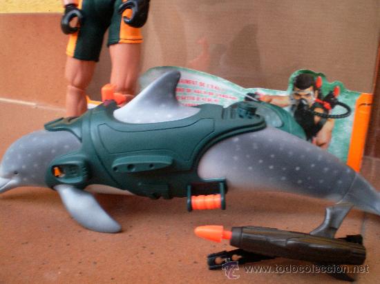action man marine mission, con delfín y caja - Comprar Action Man en