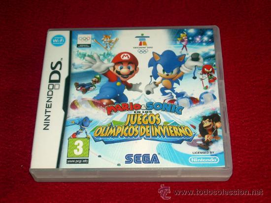 MARIO & SONIC EN LOS JUEGOS OLIMPICOS DE INVIERNO NINTENDO DS EN CAJA COMPLETO PAL ESPAÑA