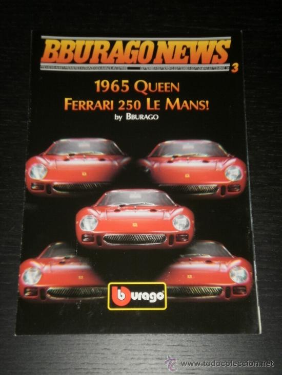 BBURAGO NEWS - SEPTIEMBRE 1996 - AVANCE CATALOGO FOLLETO -1/18 1/24 1/43 FERRARI 250 LE MANS PORSCHE