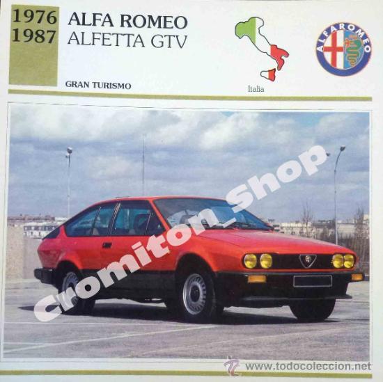 GRAN TURISMO - ALFA ROMEO ALFETTA GTV - ITALIA AUTOS DE COLECCION ED. PLANETA 