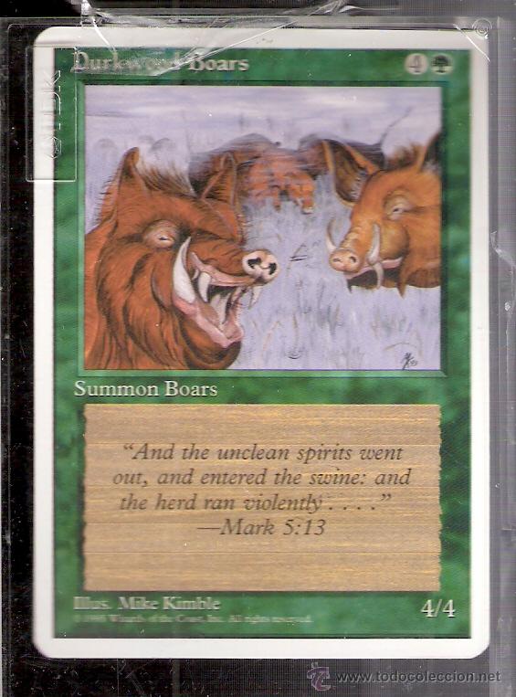 Durkwood Boars. Summon Boars. Magic. The Gathering. Deckmaster.