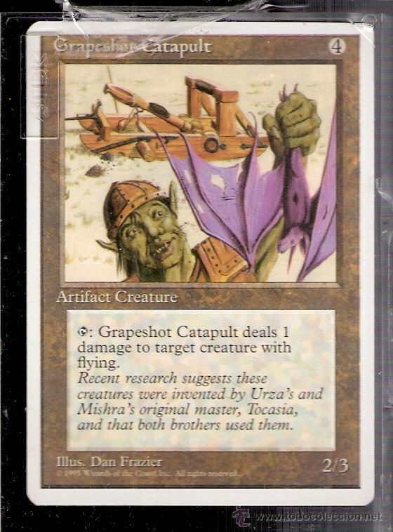 Grapeshot Catapulte. Artifact Creature. Magic. The Gathering. Deckmaster.