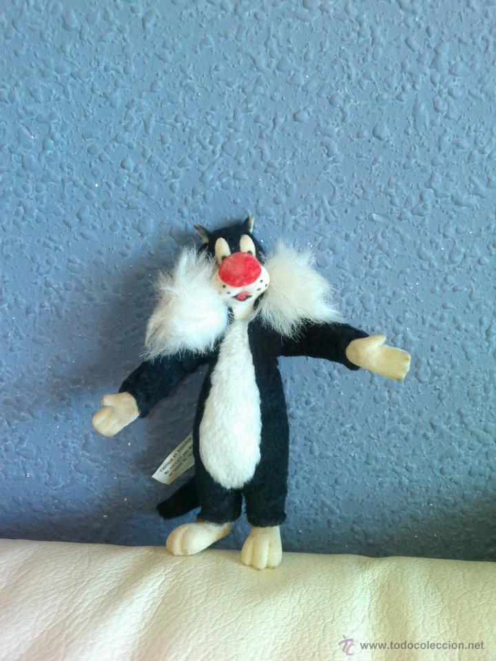 Antigua Figura de Silvestre, de pelito suave. Años 90. De Tyco Toys.