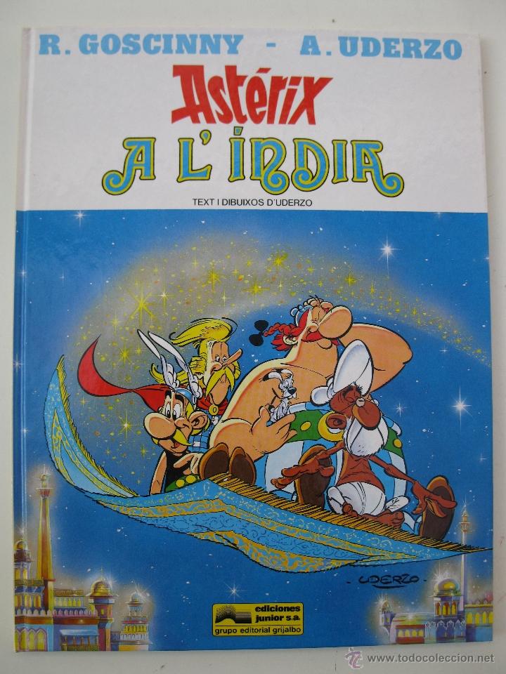 ASTÉRIX - Nº 28 - ASTÉRIX A L' ÍNDIA - UDERZO - EN CATALÁN - EDICIONES JUNIOR - AÑO 1989.