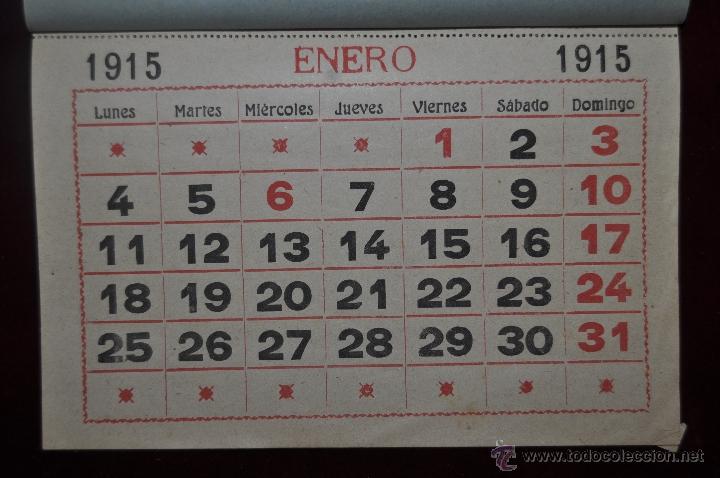antiguo calendario 1915 completo - Comprar Calendarios antiguos en ...