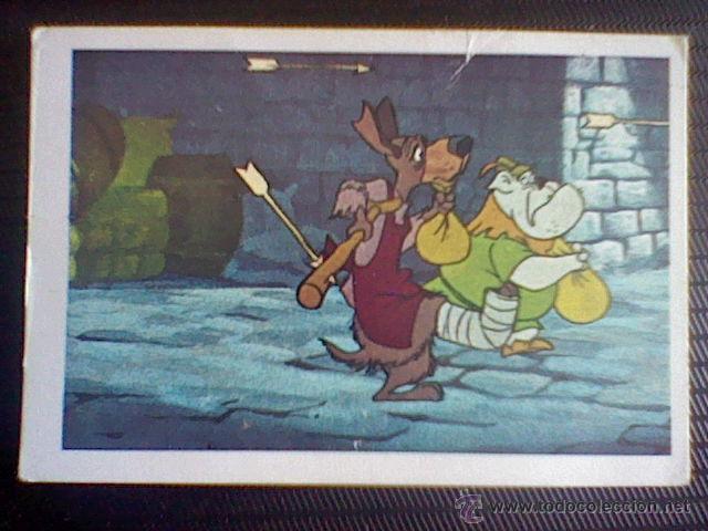 cromo nunca pegado robin hood 1974 fher walt disney nº 189