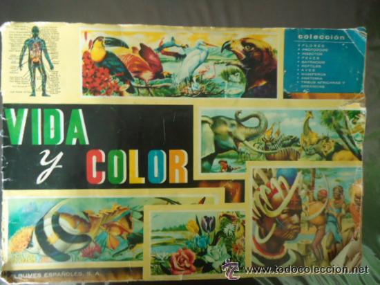 LOTE DE 213 CROMOS DEL ALBUM VIDA Y COLOR ( 1965 ) // SUELTOS A 0,50 EUROS // VER LISTADO
