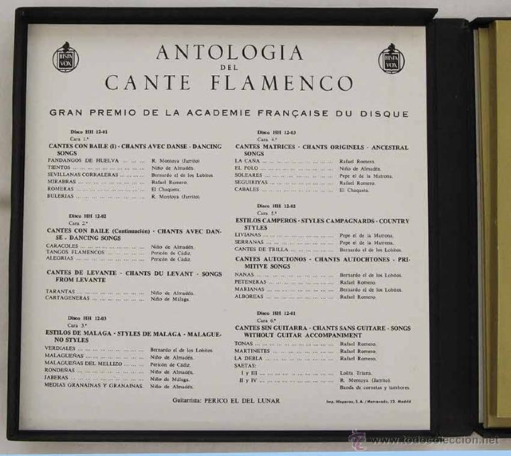 Antología Del Cante Flamenco. Hispavox 1958. Bo - Comprar Discos LP ...