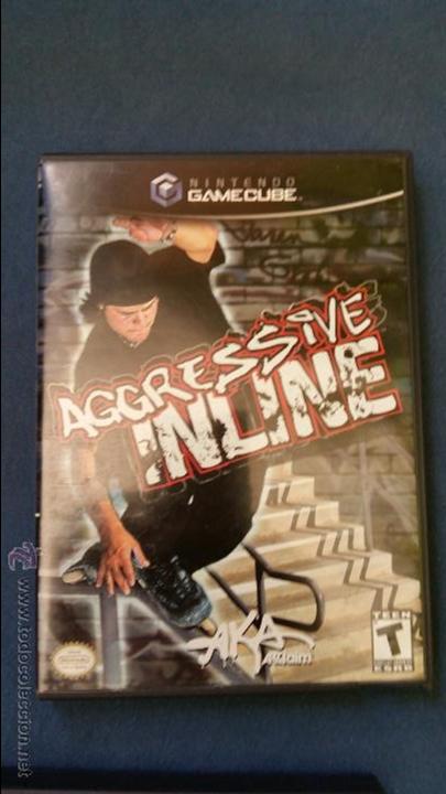 Juego de nintendo gamecube ngc agressive inline skateboard original completo (versión americana NTSC