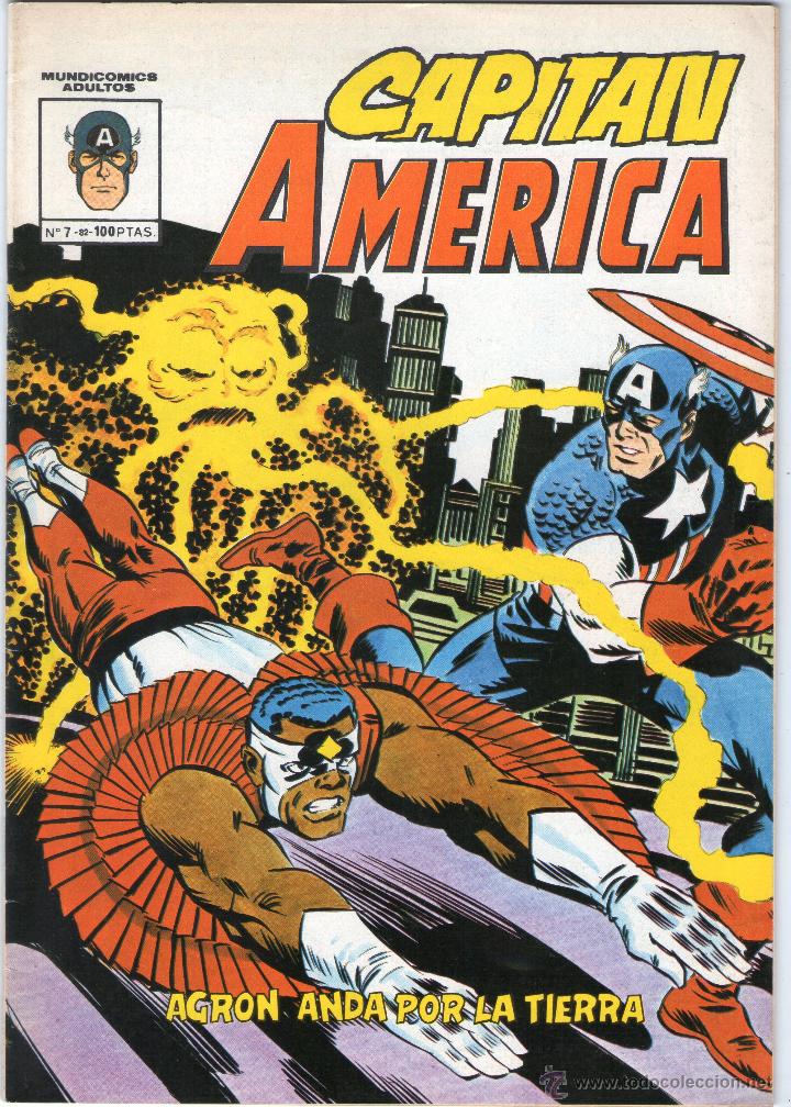 CAPITÁN AMÉRICA - Nº 7 - AGRON ANDA POR LA TIERRA - MUNDI COMICS - VERTICE - AÑO 1981.