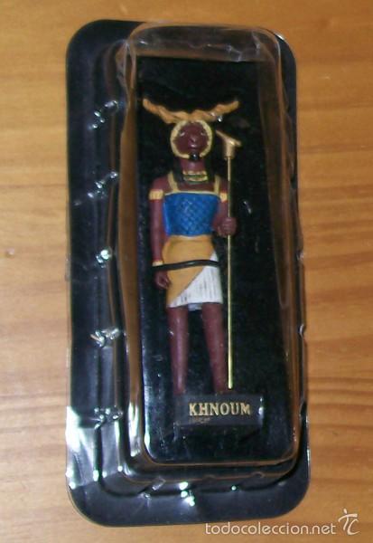 ANTIGUOS DIOSES EGIPCIOS: KHNOUM. RESINA 12 CMS. NUEVO Y PRECINTADO EN BLISTER SIN ABRIR.