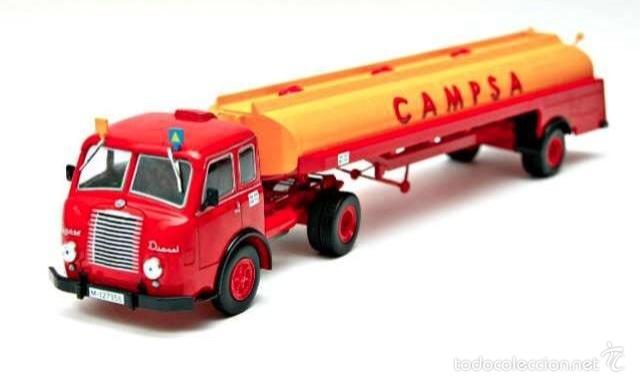 Camión Articulado Pegaso Mofletes c/ cisterna cuba de Campsa (Escala 1:43) Ixo, n1, Altaya
