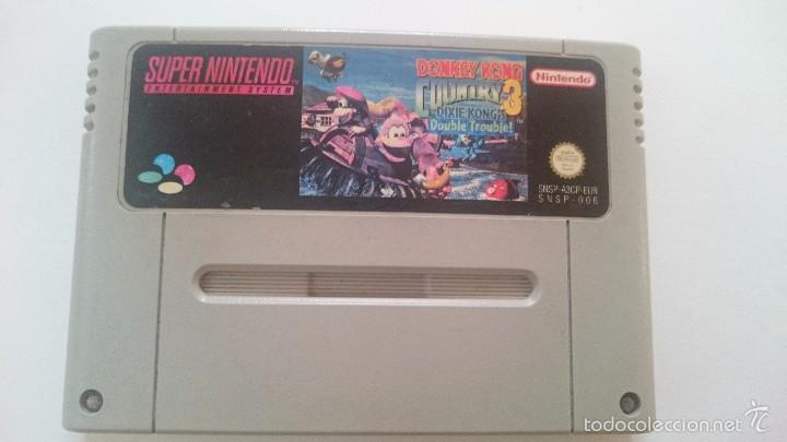 JUEGO DONKEY KONG COUNTRY 3 DIXIE SUPER NINTENDO PAL SNES BUEN ESTADO.