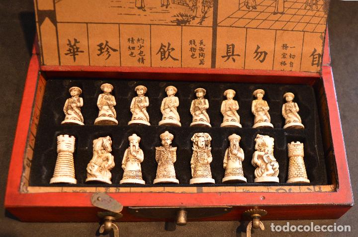 ajedrez temático motivo chino imitación marfil - Comprar ...