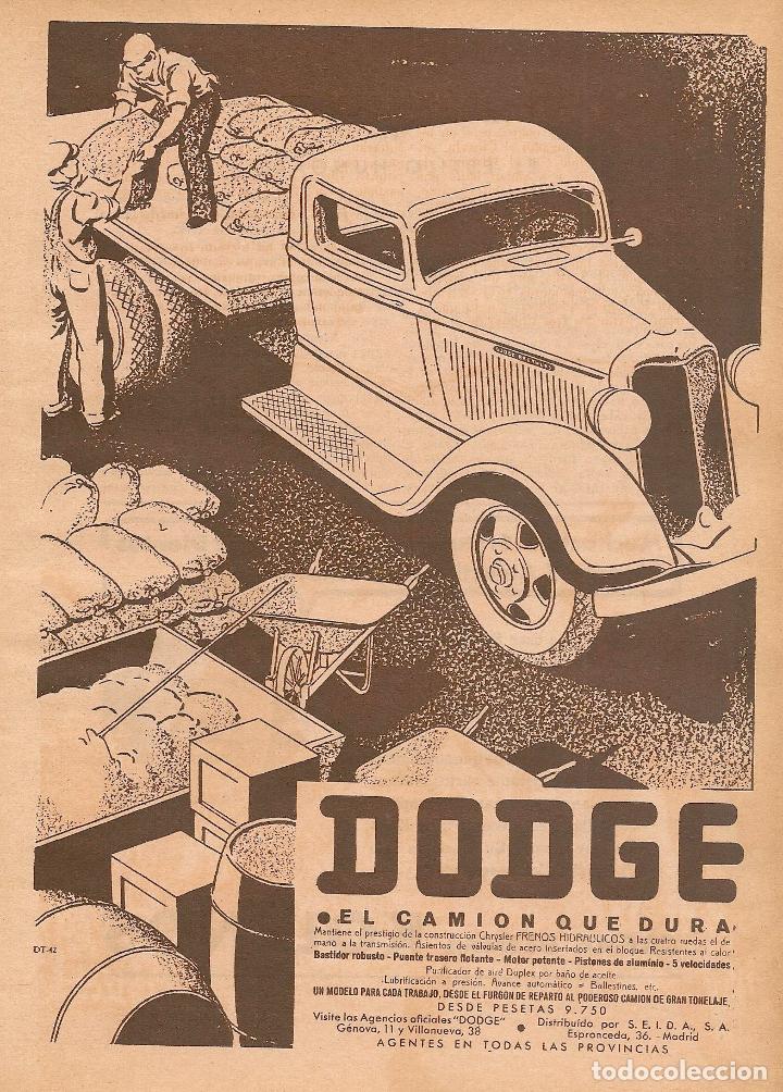 Publicidad camión DODGE - 1935