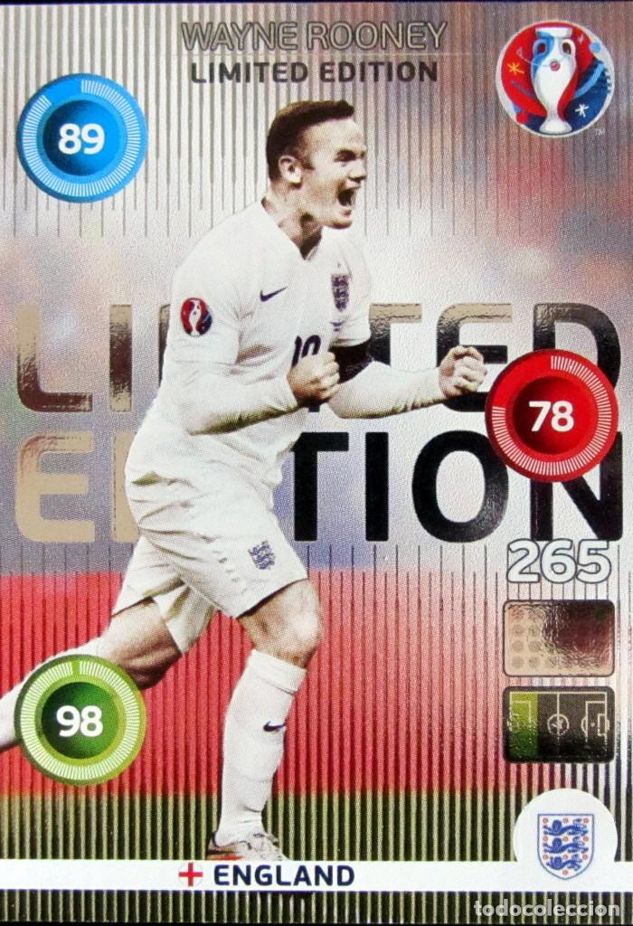 ADRENALYN PANINI EURO 2016 EUROCUP WAYNE ROONEY ENGLAND LIMITED EDITION