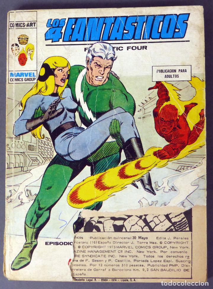 Marvel Comics Los 4 Fantásticos nº 65 Un noviazgo roto Ediciones Vértice Taco 1974