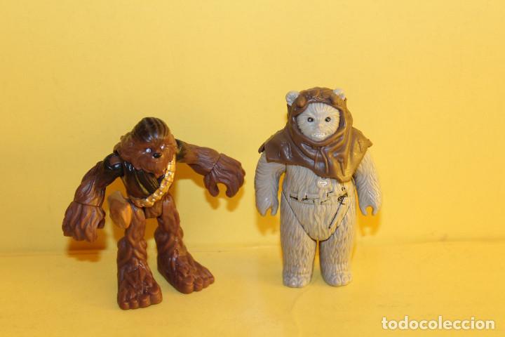 MUÑECO EWOK STAR WARS AÑO 83 Y CHEWACA STAR WARS AÑO 2011