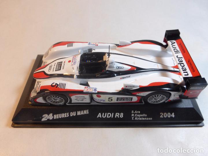 AUDI R8 2004-ALTAYA-COCHES 24 HEURES DU MANS-BLISTER ORIGINAL-escala 1:43-Ara-Capello-Kristensen.
