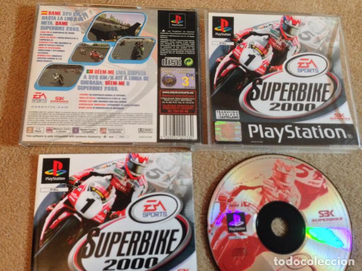 SUPERBIKE 2000 SUPER BIKE EA SPORTS DOBLADO AL CASTELLANO PSX PS1 PLAYSTATION 1 KREATEN
